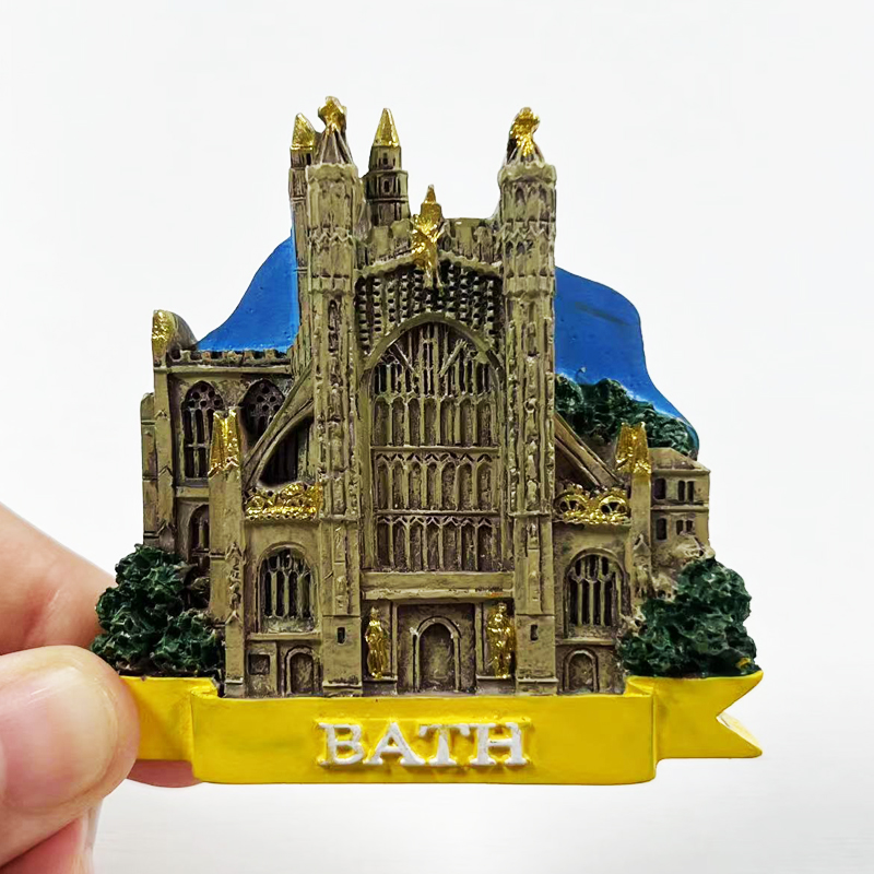 英国英格兰巴斯大教堂磁性冰箱贴旅游纪念品3d立体装饰工艺品礼物