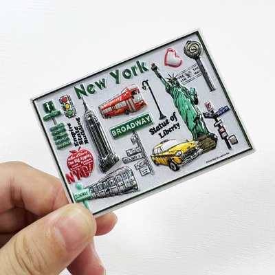 美国纽约旅游纪念品立体冰箱贴