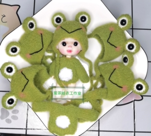 蜜茶娃衣 YMY小胖梨体 ob11素体可动人偶12分粘土GSC青蛙连体毛衣