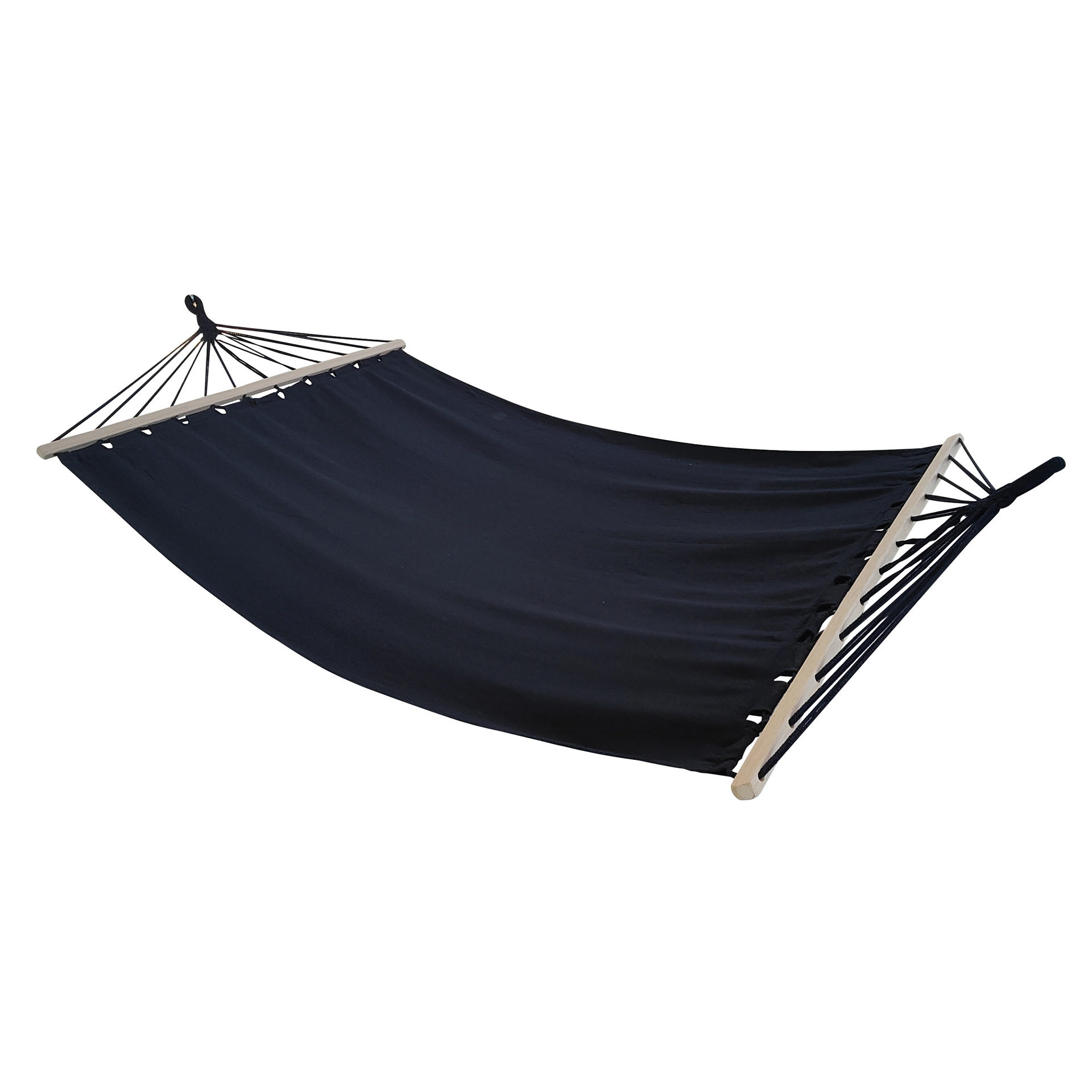 跨境户外涤棉吊床单人 实木棒吊床露天秋千海边沙滩休闲吊床