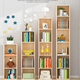 简易窄书柜落地边角儿童书架飘窗置物架实木格子架夹缝储物收纳柜