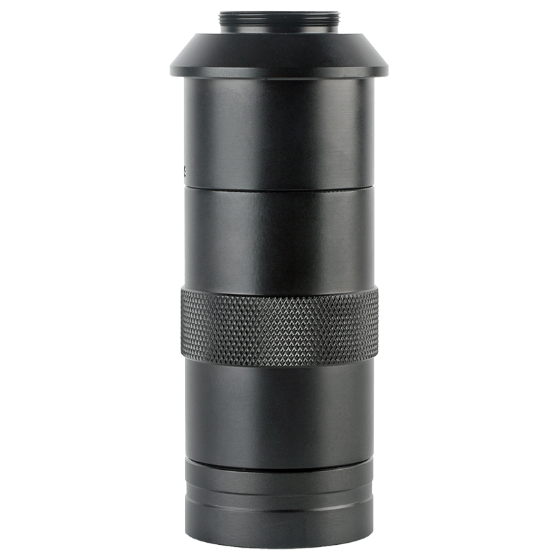 包邮单筒连续变倍工业数码显微镜镜头100倍放大高清成像标准C接口