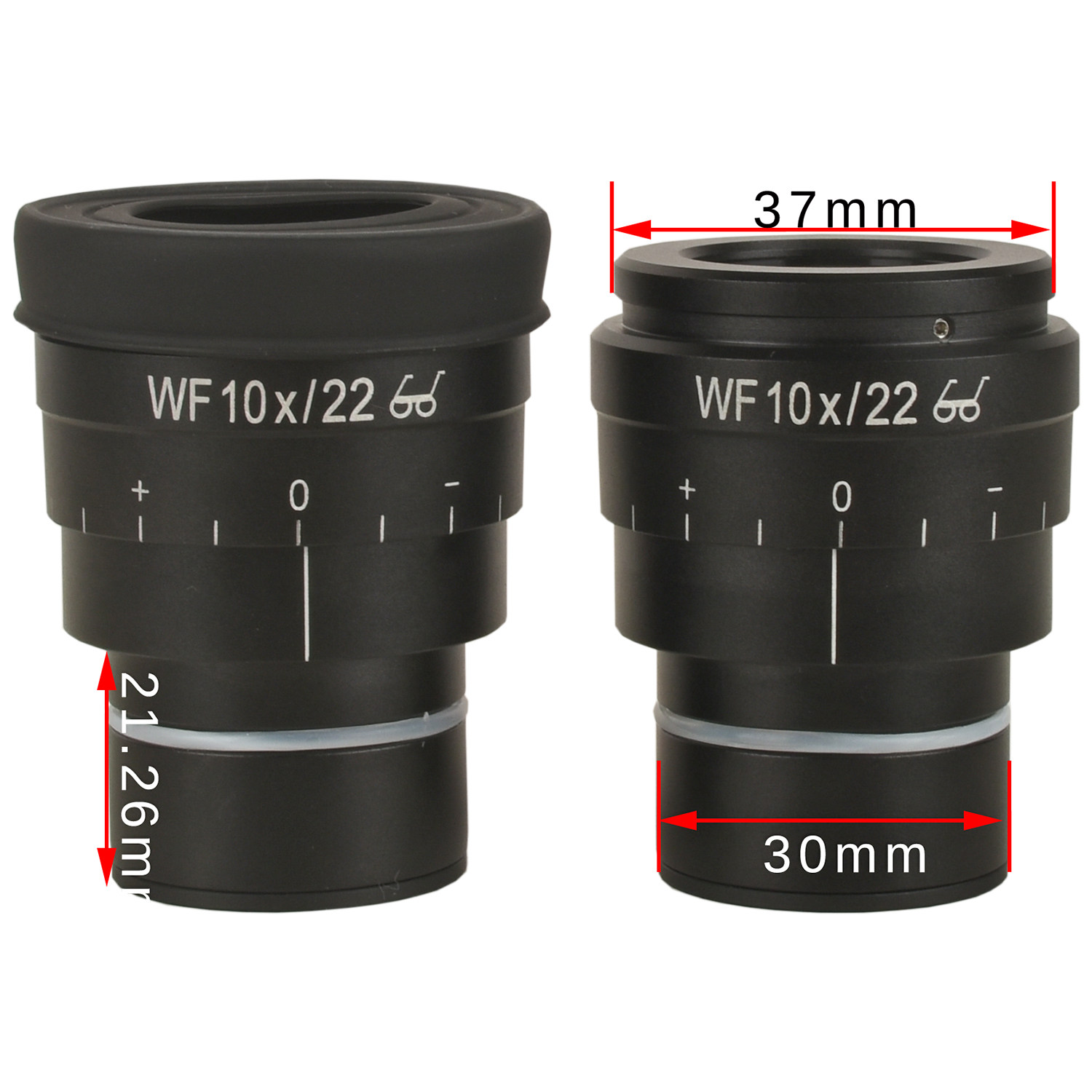 包邮 高眼点大视野广角目镜 WF10X/22 视度可调 接口尺寸30mm