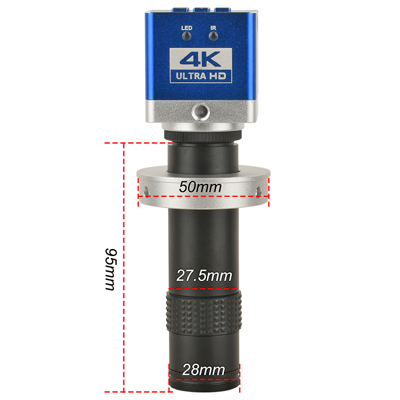 包邮 130倍镜头4K高清显微镜工业相机 830万像素HDMI/Type-C输出