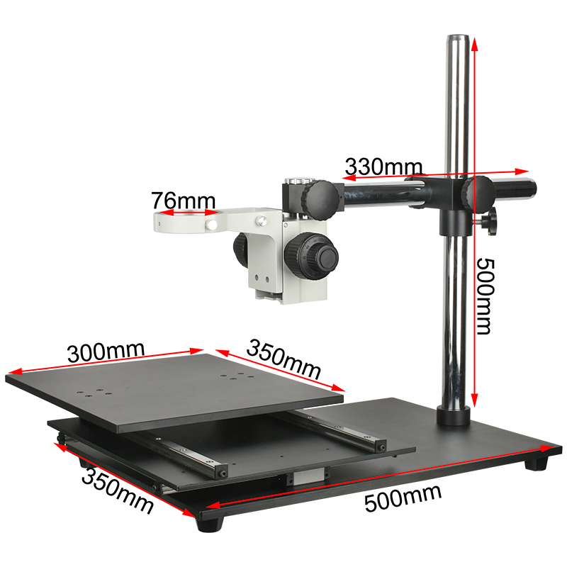 包邮 显微镜XY平台移动范围290mnmX238mm微调精度0.002mm镜头76mm