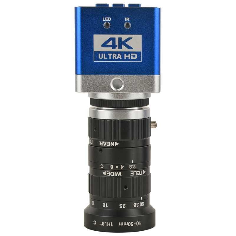 包邮 4K高清显微镜工业相机830万像素HDMI/Type-C输出10-50mm镜头