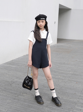 BBW潼家 23SS女童复古马里奥背带裤中大童工装连体裤亲子04/21