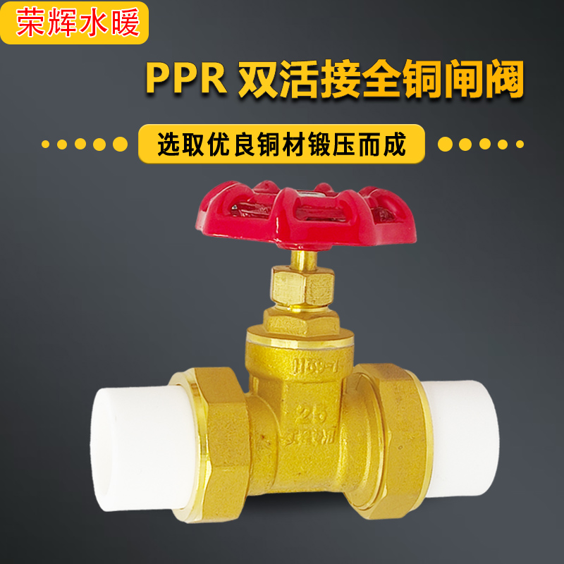 秀辉pR全铜闸阀管双活接