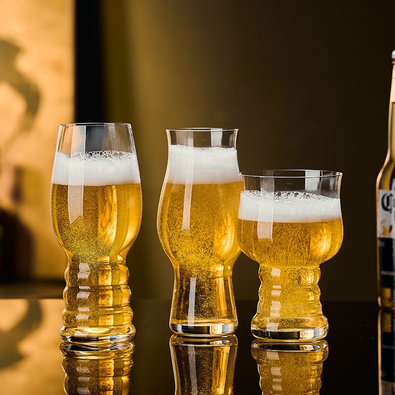 进口高档精酿啤酒杯轻奢套装家用水晶玻璃杯高颜值大容量冷饮扎啤