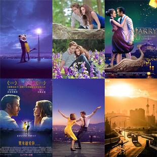 爱乐之城海报LaLaLand经典电影钢琴谱卧室宿舍墙贴客厅装饰墙画