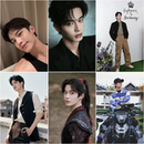 何与海报墙贴男影视明星双轨靳朝陆正安周边宿舍卧室装 饰墙贴画