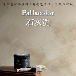 Pallacolor天然石灰洗pallacolor天然石灰洗侘寂风民宿影楼复古漆石灰涂料自刷艺术漆