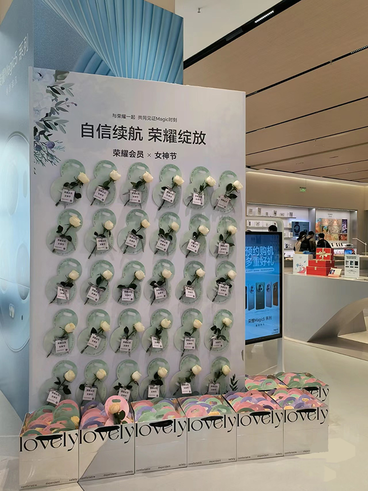 网红创意三八神节插鲜花朵签到背景墙商场开业周年庆典打卡kt板,节庆用品/礼品,装扮布置套餐,淘宝优惠券,粉丝福利购,淘宝优惠卷