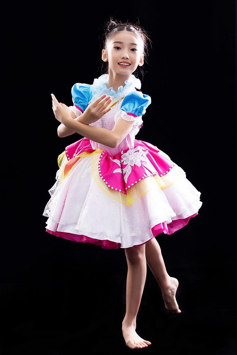 儿童蓬纱裙可爱娃蝴蝶连衣裙