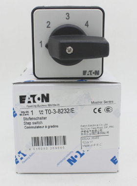 EATON伊顿TM-3-8232/E穆勒MOELLE凸轮选择开关隔离开关小型10A