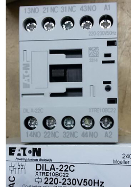 EATON伊顿DILA-22C(220-230V50HZ)穆勒MOELLER接触器式继电器原装