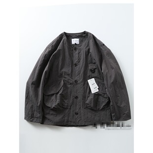 户外重磅外套男款2025秋冬季新款日系简约潮牌夹克复古无领工作服