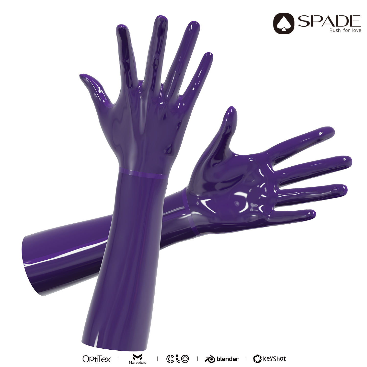 纯色手套素色乳胶手套拼接