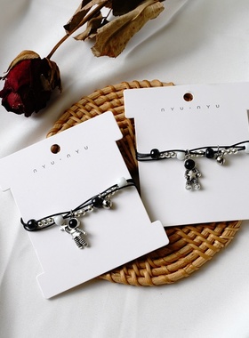 2026时尚日韩时尚简约太空人手链男女 潮个性ins气质休闲简约百搭