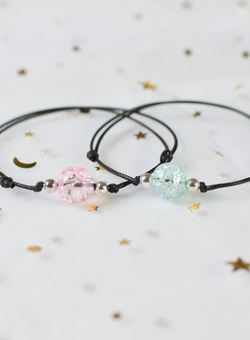 2026时尚淘宝赠品小礼物新款简编爆花晶串珠手链女式地摊产品两元