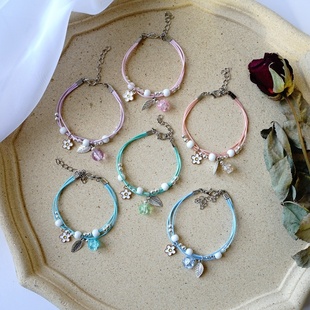 甜美森系百搭手饰 小清新闺蜜铃铛手链女韩版 简约小 新款 2026时尚