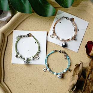 2026时尚韩版心简约卡通熊猫手链女拼多多货源个性手串地摊饰品