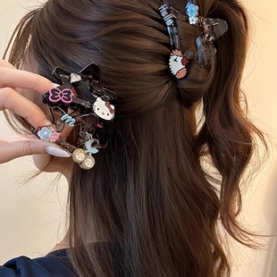 2026时尚 感鲨鱼夹后脑勺百搭 可爱甜美卡通镂空星星抓夹女2025新款