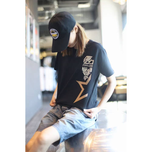 The R.X.Y.L/热血原力02款春夏圆领T恤创意设计个性潮流男女同款