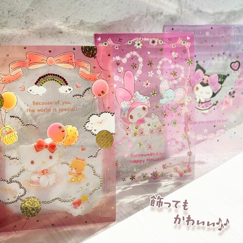 日本透明pvc透卡明信片三丽鸥kitty  库洛米可爱生日祝福万用礼