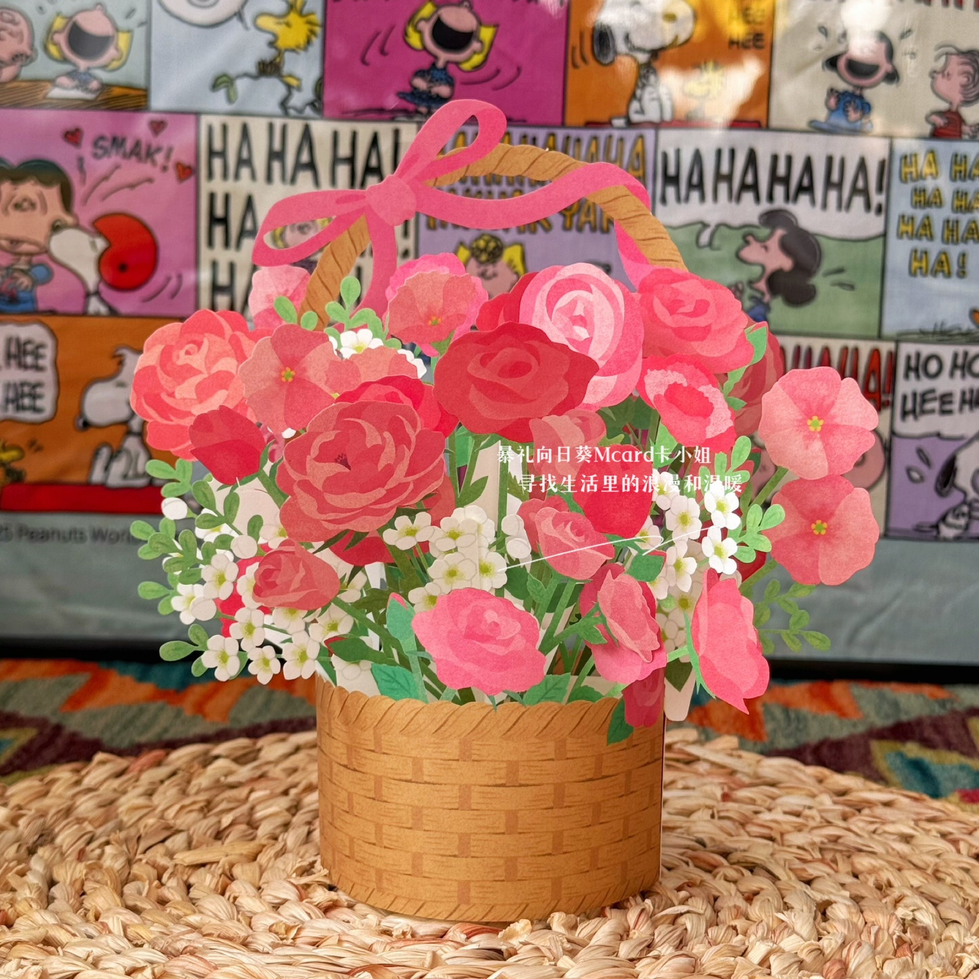 日本玫瑰花花篮万用立体贺卡情人节生日新年祝福卡片创意桌摆件,节庆用品/礼品,贺卡/卡片,淘宝优惠券,粉丝福利购,淘宝优惠卷
