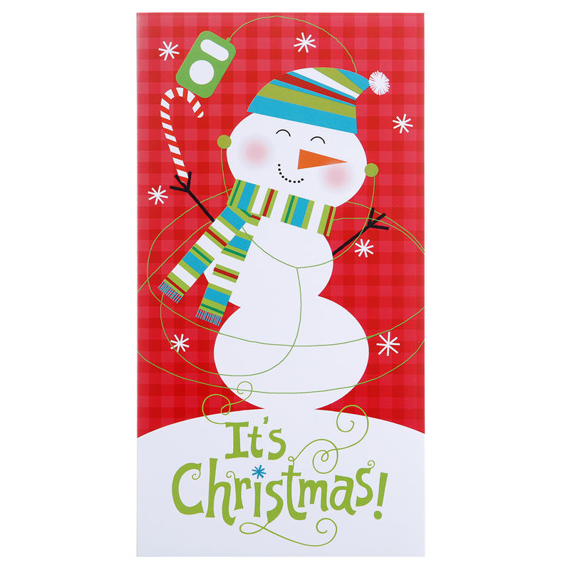 美国Hallmark贺曼圣诞节贺卡 这是圣诞雪人 精致简约卡片 送同事