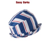 SassyBarka春夏WILLY薄款 红蓝白海洋风双檐立体剪裁设计师渔夫帽