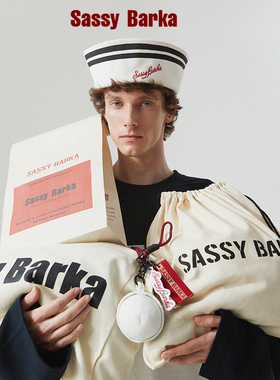 SassyBarka双条水手宽檐刺绣升级版3.0PRO水手帽渔夫帽子黑白海军