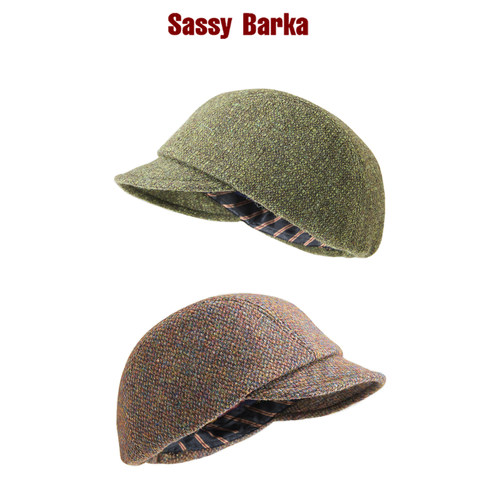 SassyBarka码头行者AW立体剪裁羊毛短檐鸭舌帽子设计师男女春秋冬