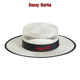 SassyBarka盖茨比系列户外出游平顶草编遮阳帽大檐草帽镂空礼帽