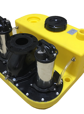 军格compli1015污水提升器商场地下室污水提升泵站商用双泵全自动