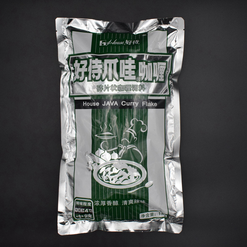 好侍爪哇咖喱碎片状咖喱块调料中辣1000g爪哇咖喱碎片咖喱1kg