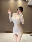 高弹绷带半裙 韩系三色通勤气质百搭修身 思瑞 江南美人交叉包臀裙