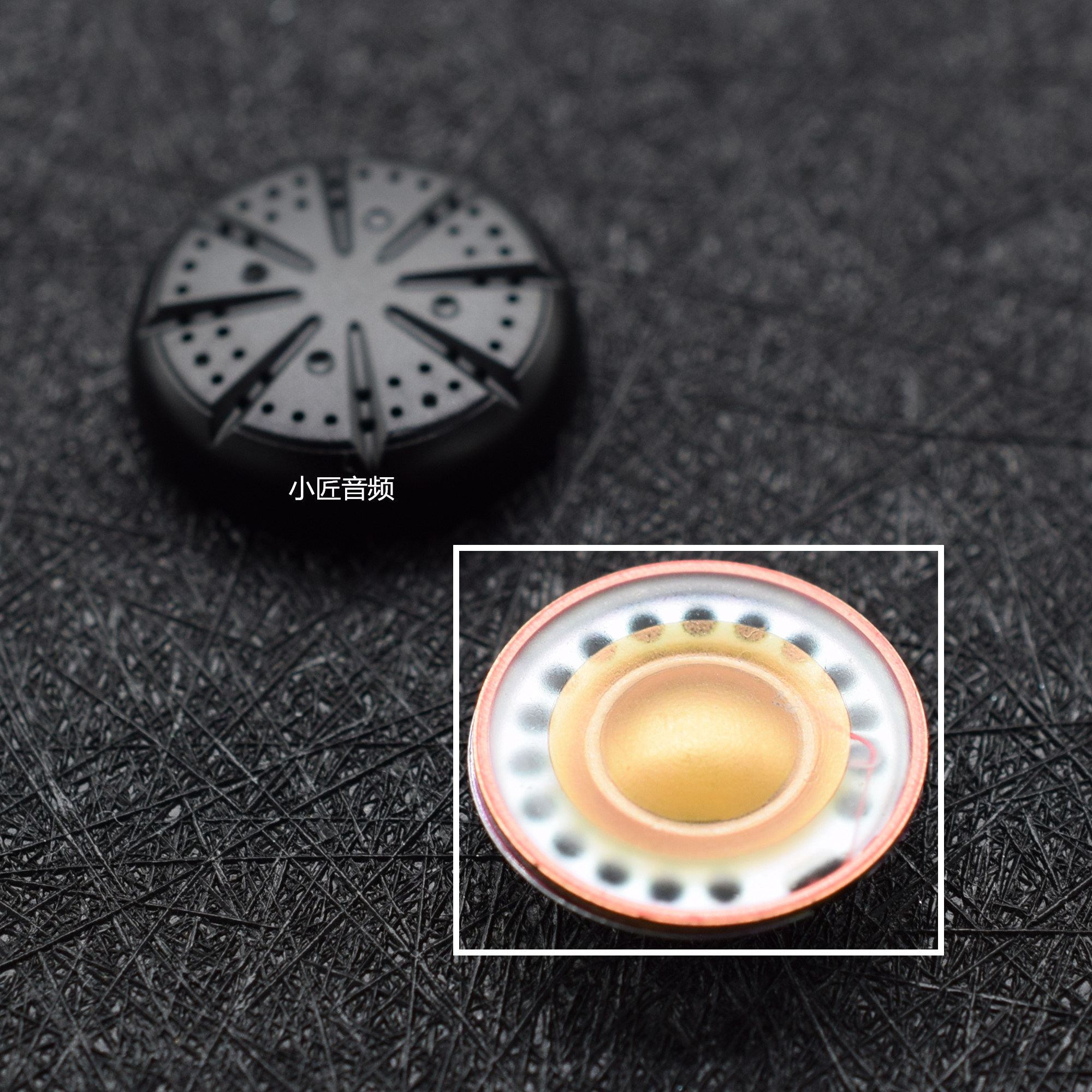 thumbnail for 15.4mm headphone unit, ceramic, titanium, PU composite film, low-frequency vocal detail, N52 diy hifi speaker