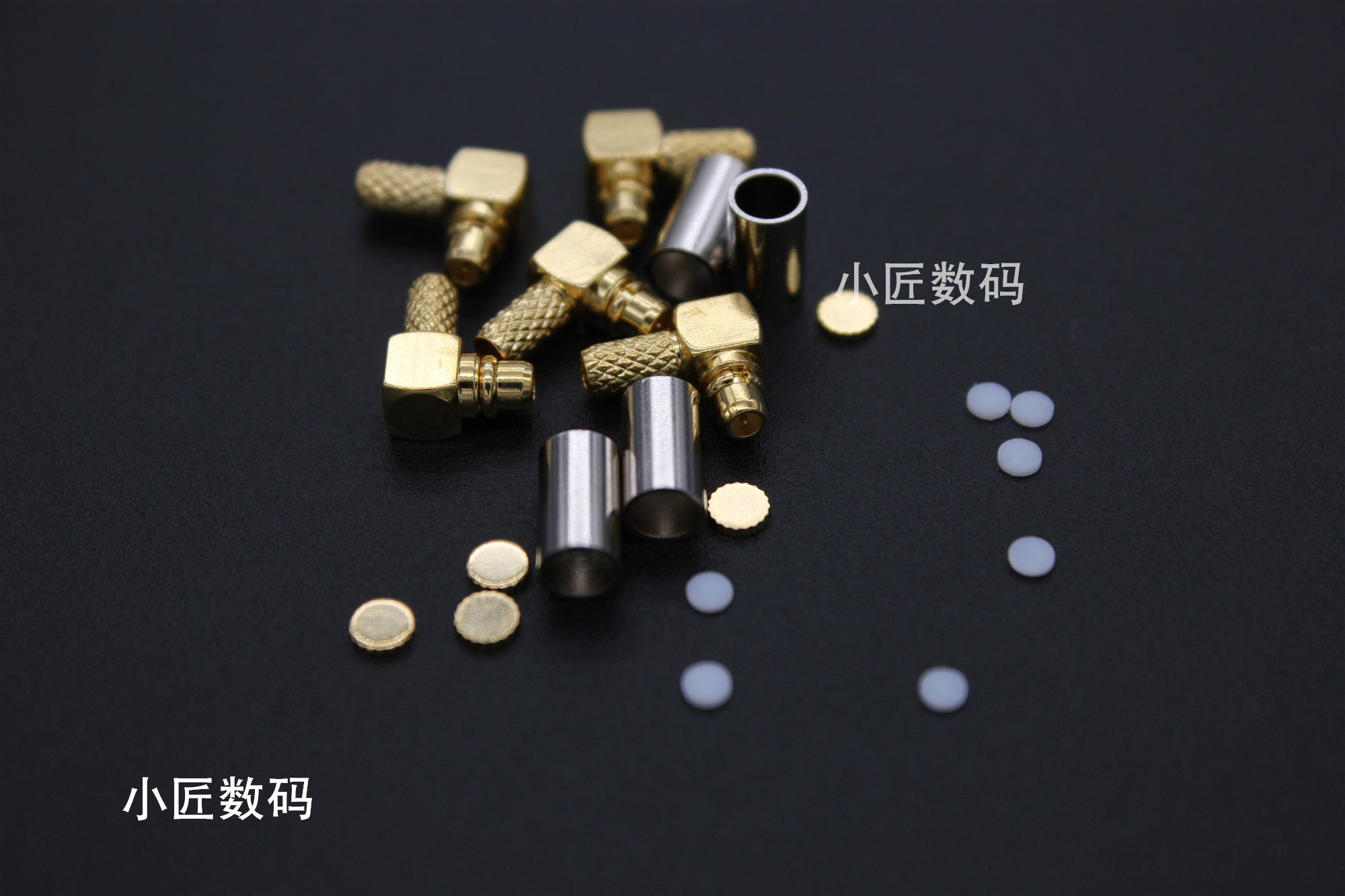 弯头mmcx 通用型SE535 215 846 7200金属耳机插针 diy耳机配件