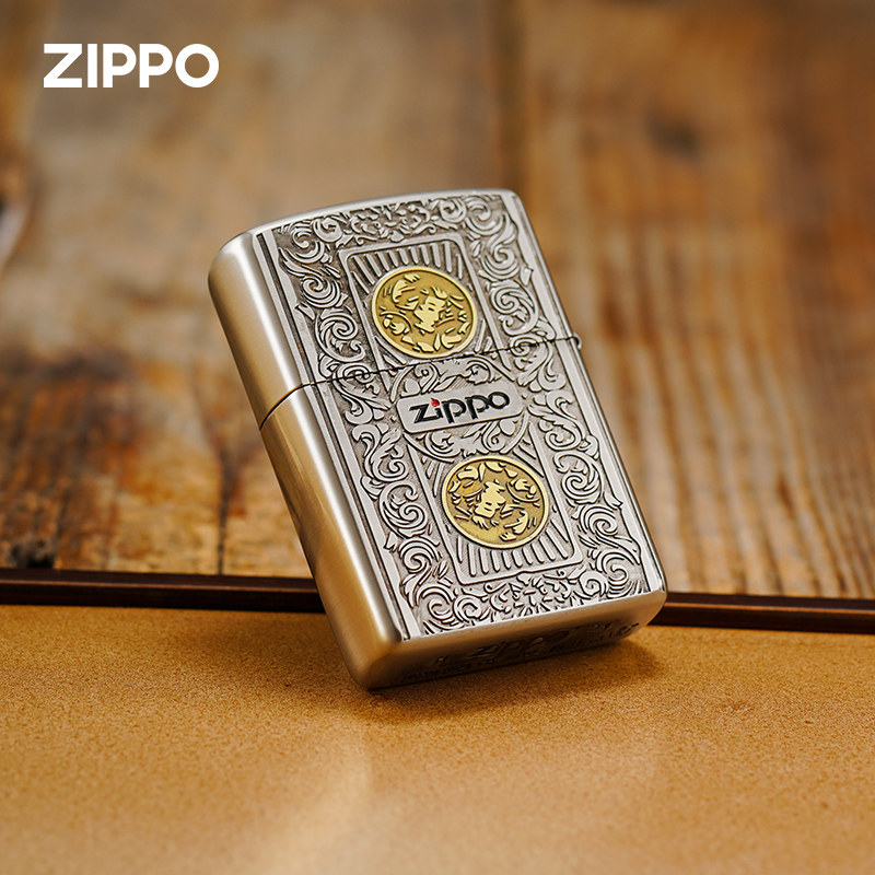 Zippo防风煤油打火机艺妓扑克