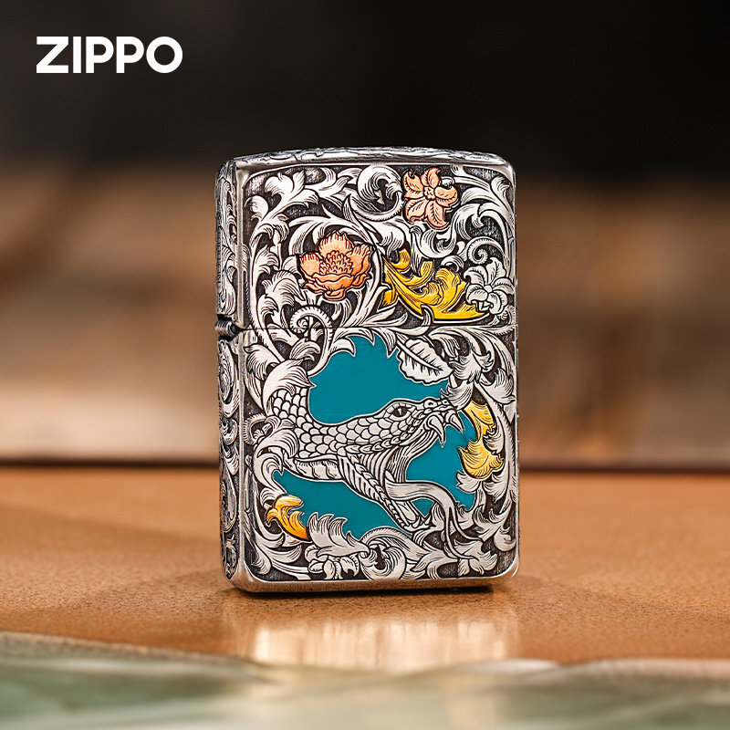 Zippo官方正品珐琅生肖打火机