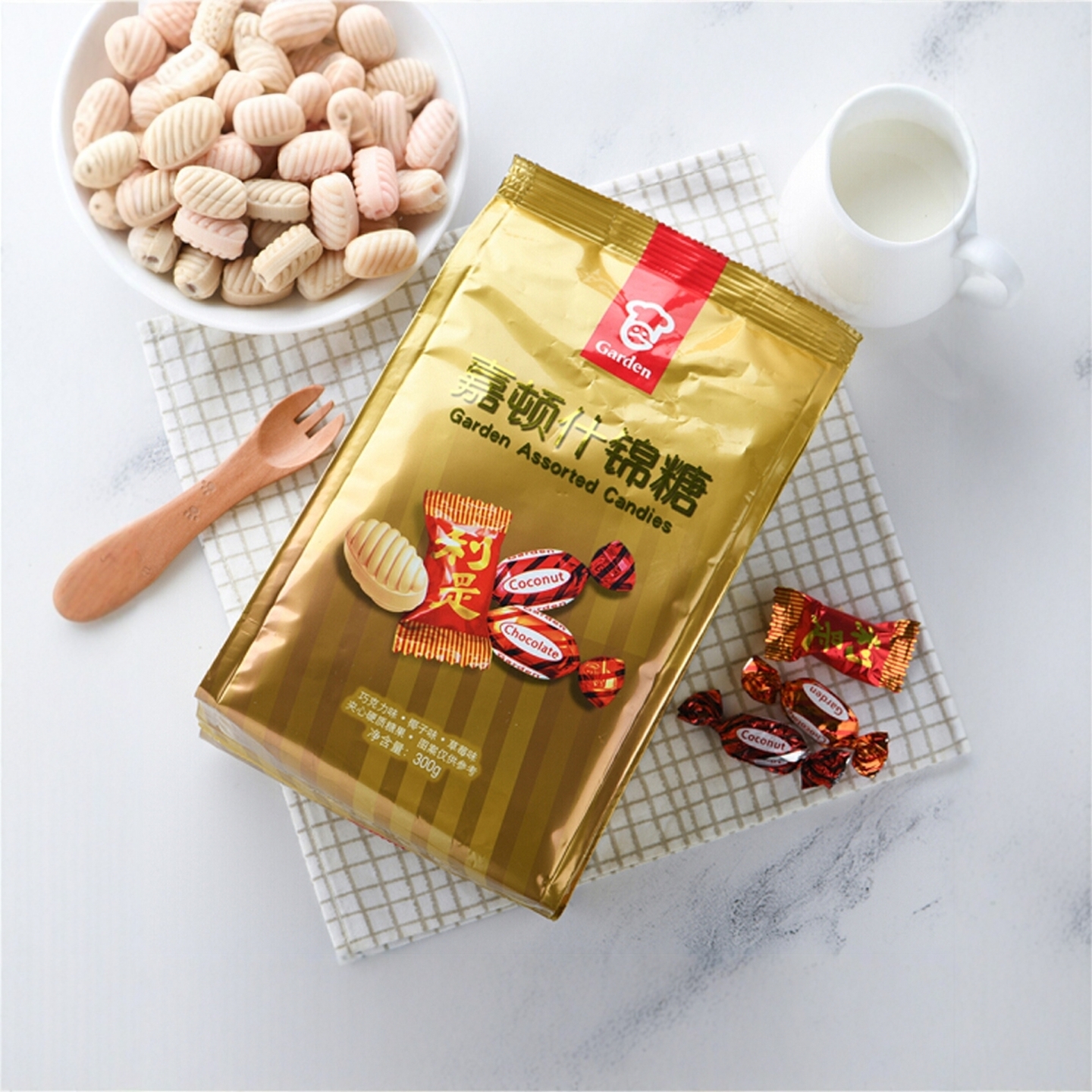 嘉顿利是糖300g什锦糖混合水果糖婚庆喜糖 新年糖 年货