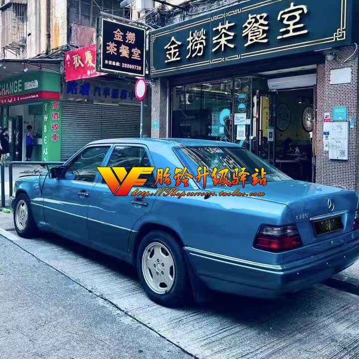 适用轮毂改装17寸虎头奔复古w124/126/190/201甲壳虫a4明锐cc大饼