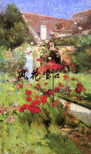 超清晰彩色十字绣重绘图纸/源文件 名画油画 午後的格雷兹