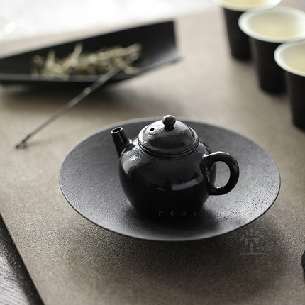 化妆土黑陶茶壶景德镇手工泡茶壶