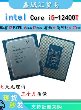 Intel i5-12400T 台式电脑CPU处理器