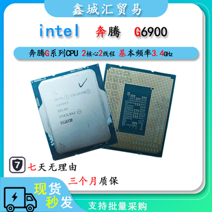 Intel 奔腾 G6900 台式电脑CPU处理器