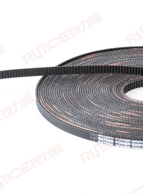 3D打印机专用开口带 LL-2GT-6/9 GATES盖茨高精度黑色橡胶同步带