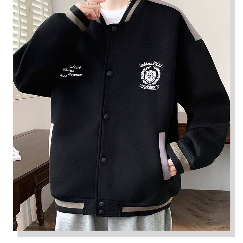 2025冬季新款加绒棒球服